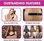 Hair Straightening Comb/Brush, Curling Comb Dual-Purpose Hair Straightener Styling Comb, Splint Does Not Damage The Inner Buckle for Professional Salon at Home (Random colors) - Image 4