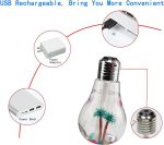 USB Air Humidifier | Bulb Humidifier Lamp Shape | Decorative Lights Diffuser, Purifier Atomizer With Colorful LED Night Light for Office Desk, Bedroom, Living Room, Home Decor - Image 2