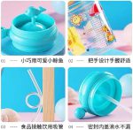 Children Whale Spray Cup Sippy Bottle Cartoon Baby with Sippy Kettle Outdoor Portable Children's Cup (Random Color) - Image 4
