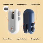 Heat Sealing Machine 2 in 1 Cutting and Sealer USB Rechargeable Food Sealer Mini Sealer for Snack Storage Food Sealer for Chip Bags, Plastic Bags, Food Storage (Random Color) - Image 3