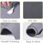 Nonslip Soft Rubber Bath Mat for Bathtub and Shower, Anti Slip Bacterial Anti Bacterial Machine Washable PVC Bath Mat for Bathroom Bathroom Written Mat (random color) - Image 4