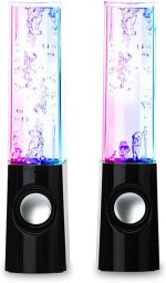 Water Dancing LED Speakers – Colorful Fountain Music Speaker with 3D Sound | USB Powered Portable Desktop Speaker (Random Color) - Image 3