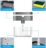 2-in-1 Multi-function Dishwashing Liquid Box Soap Pump Dispenser For Dish Soap And (without sponge) - Each - Image 2
