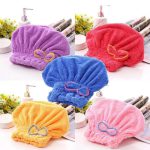 Hair Drying Towels, Ultra Absorbent Hair Drying Cap Towel for Women Adults or Kids Girls(random color ) - Image 3