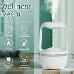 Cool Mist Humidifiers for Bedroom with Cute Water Drops & Light Effects, Small Room Air Diffuser for Baby, Home, Office - Image 2