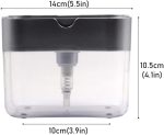 2-in-1 Multi-function Dishwashing Liquid Box Soap Pump Dispenser For Dish Soap And (without sponge) - Each - Image 3