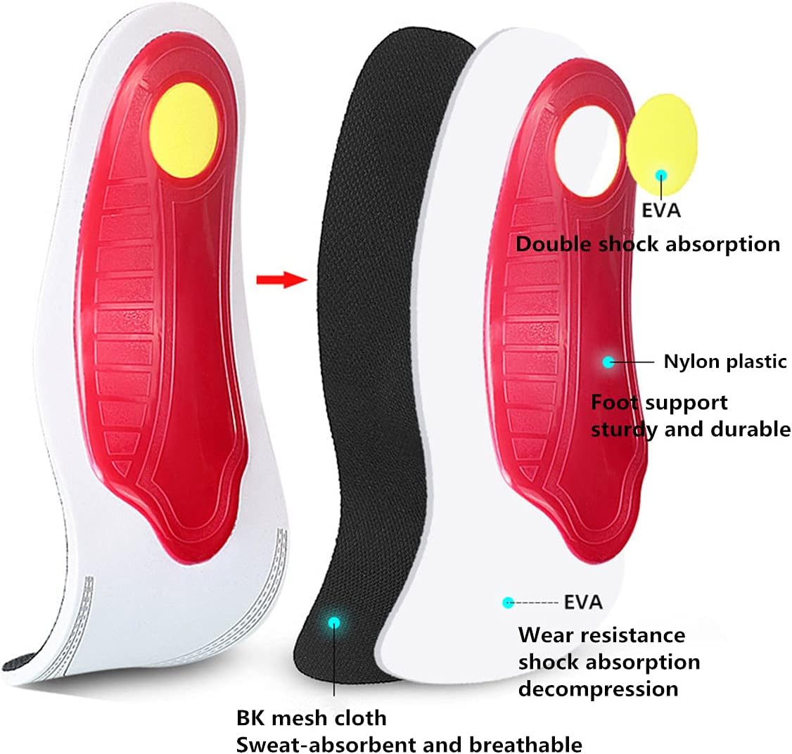 61qBhLqrgFL._AC_SL1200_.jpg Flat Feet Arch Support Foot Pad Insole Shoe Inserts For Foot Pain Relief for Man & Woman - Image 1