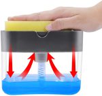 2-in-1 Multi-function Dishwashing Liquid Box Soap Pump Dispenser For Dish Soap And (without sponge) - Each - Image 4