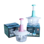 Multifunctional Manual Pushing Chopper with Beater & (Grater , Shredder,  Slicer Plate) High Quality(random color ) - Image 3