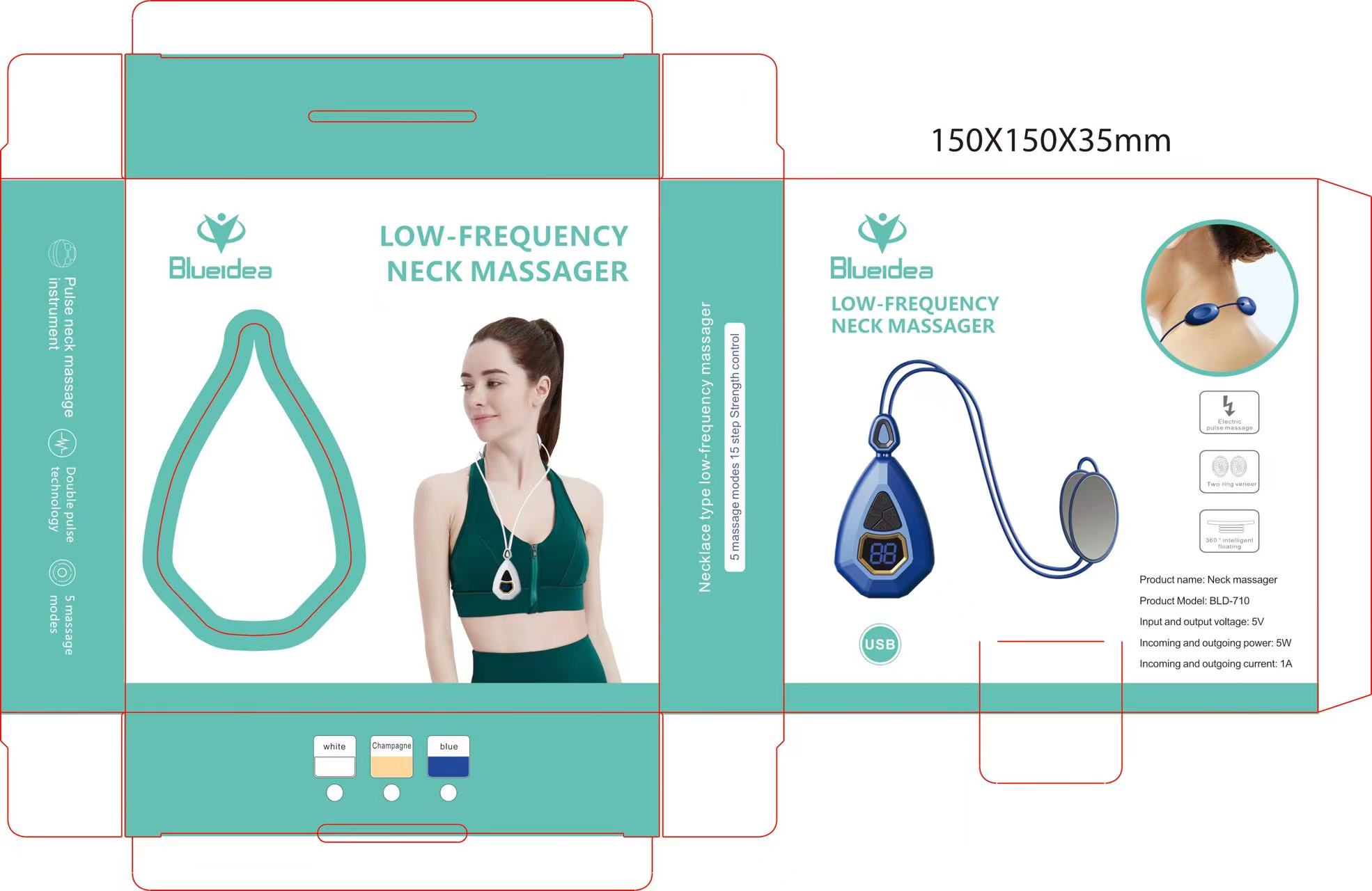 699d13a5-df5e-4303-86ae-8a47559a6448.jpeg Neck massger Low frequency | Relief Neck Massager - Image 1