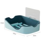Wall Mounted Soap Dish Holder For Bathroom | Wall Mounted Soap Bar, Holder Rack For Shower Wall, Kitchen, Bathroom (Random Color) - Image 2