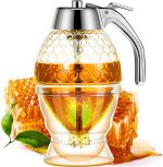 Honey Dispenser Juice Syrup Pot Jar For Kitchen Bee Drip Storage 200ML - Image 2