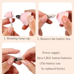 1Pc Mini Led Clamp Reading Lamp Night Lights (Random color)