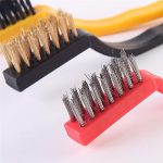 Gas Stove Cleaning Wire Brush Kitchen Tool Metal Fiber Brush â€“ Set of 3 Brush - Image 3