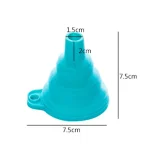Pack of 3 Silicone Oil Funnel, Kitchen Liquid Oil Dispensing Tool (random color) - Image 2