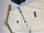 Men's Unstitched Soft Cotton Plain Suit – Beige, All Season Wash & Wear Fabric - Image 2
