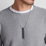 Boys Bar Necklace Pack Of 2  Materials Stainless Steel - Image 2