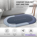 Nonslip Soft Rubber Bath Mat for Bathtub and Shower, Anti Slip Bacterial Anti Bacterial Machine Washable PVC Bath Mat for Bathroom Bathroom Written Mat (random color) - Image 5