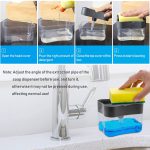 2-in-1 Multi-function Dishwashing Liquid Box Soap Pump Dispenser For Dish Soap And (without sponge) - Each - Image 5