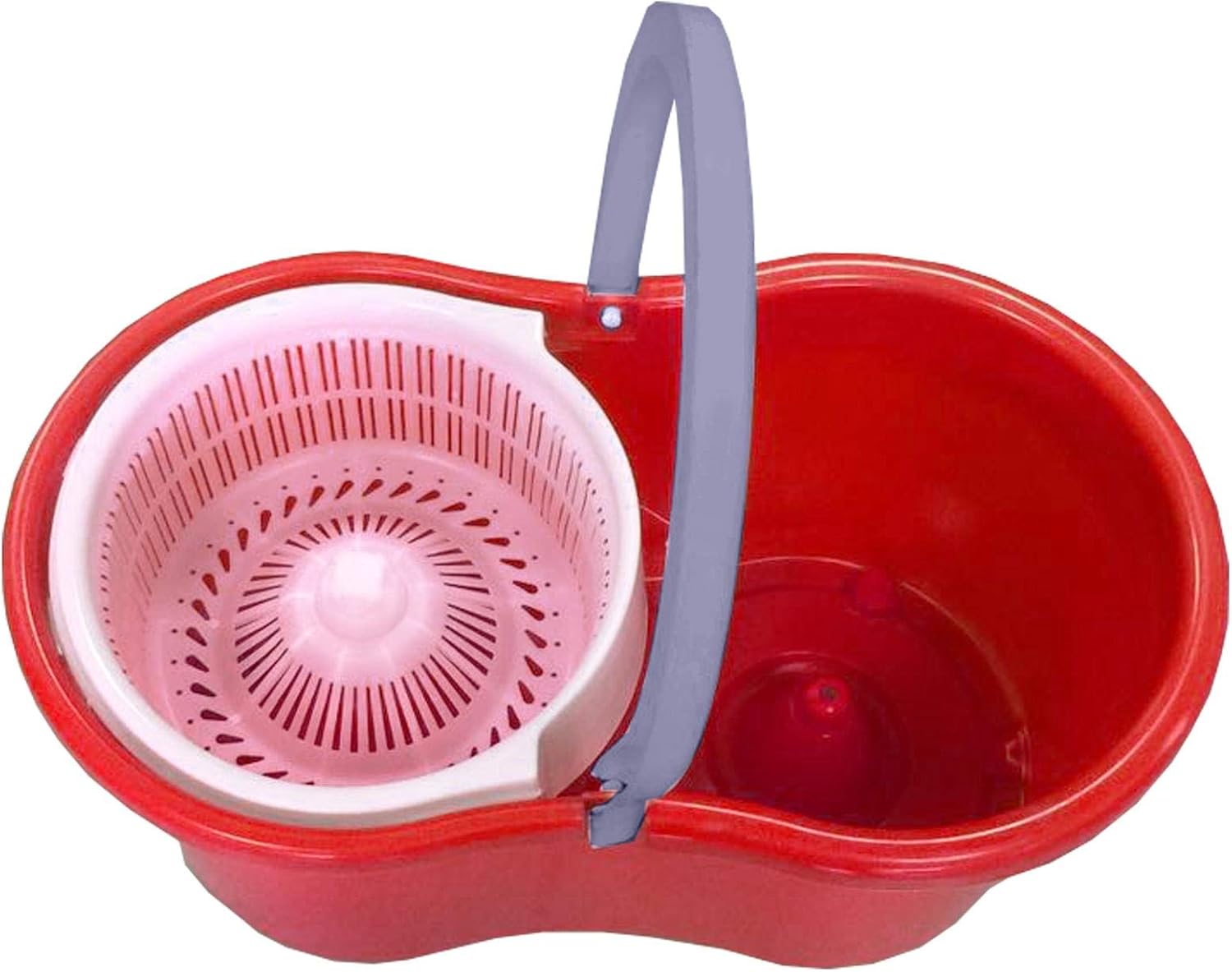 71I39s5MDWL._AC_SL1500_.jpg Magic Spin Mop Set - 360 Degree Microfiber Mop Head Home Clean Tools Microfiber ( Plastic Spinner ) - Image 1