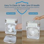 (10 inch big size ) 3 In 1 Air Humidifier Cooling Usb Fan Led Night Light Water Mist Fun Humidification Fan Spray Electric Fan ( random color) - Image 2