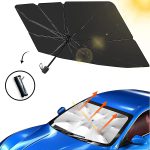 Foldable Car Windshield Umbrellas, Car Windshield Sun Shade Umbrella for Front Windows, Suitable for Windshields of Various Car Models - Image 2