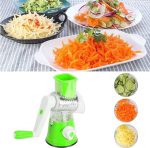 TableTop Drum Grater | Manual Vegetable Cutter Slicer & Grater | Multi-Functional Kitchen Gadget - High Quality (Random Color) - Image 3