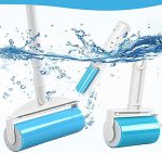 Roller Dog Cat Hair Remover - Reusable Sticky Washable Pet Hair Roller Dust Picker Cleaner Brush - Image 2