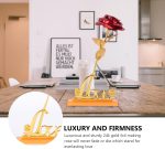 24k Gold Plated Rose (With Love Holder Box) Gift Ramazan Greeting Mother's Day Gift Flower Gold Dipped Rose - Image 5