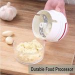 MINI FOOD CHOPPER  Powerful Meat Grinder Hand-power Food Chopper Mincer Mixer Blender Chop Meat Fruit Vegetable Nuts Shredder - Image 5