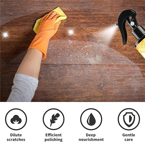 71ethDvwClL._AC_SX569_.jpg A Fresh deal Beewax spray (120ml) + Beewax 85g(wax) + sponge Beeswax Furniture Polish and Cleaner - Image 1