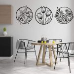 (3 pcs set )3D floral abstract Wooden Wall Art & Home Decoration /  Item Home Décor Home Room & Wall Decor Wall Art - Image 3