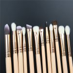 Make Up Eye Brushes Set, Lover Bar 15pcs Makeup Brush- with Travel Organizer  with pouch(random color) - Image 4
