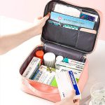 Empty Medicine Pills Storage Box Organizer | First Aid Kit Medicine Bag Portable Waterproof Outdoor Travel (Random color) - Image 2