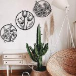 (3 pcs set )3D floral abstract Wooden Wall Art & Home Decoration /  Item Home Décor Home Room & Wall Decor Wall Art - Image 5