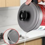 (1.4 L) - Oil Storage and Filtration Stainless Steel with Lid | Oil Filter Pot with Handle for Kitchen (Box Packing) - Image 2