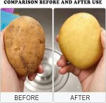 Multifunctional Soft Silicone Brush | Multipurpose vegetable peeler | Home Cleaning Brush | fruit and vegetable cleaning brush (pack of 2) (Random color) - Image 3