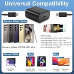 Samsung 45W PD Super Fast charger adapter type C port  A+ Quality  - Travel Adapter (Black) - Image 2