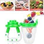 Baby Solid Baby Fruit Pacifier Fresh Fruit Feeder Infant Teething Toy Nibbler Teether Pacifier Safe Silicone Pacifier (random color) - Image 3