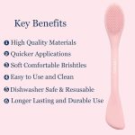 Silicone Face Mask Brush Applicator |  Facial Mask Brush for Mud, Clay, Charcoal Mixed Mask | only 1 piece. - Image 2