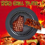 Non Stick Grill BBQ 32cm / BBQ Grill Frying Pan Non-Stick Korean Traditional Cast Iron Grill Pan - Image 2