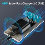 Samsung 45W PD Super Fast charger adapter type C port  A+ Quality  - Travel Adapter (Black) - Image 5