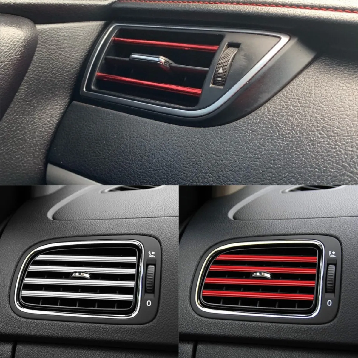 777855fac9d1369d039ce018e44ff9f4.jpg_2200x2200q80.jpg_.webp Car air-conditioning grill moulding for decorating ,Car AC Decor Strip Only Red colour - Image 1