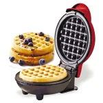 Mini Waffle Maker Breakfast Machine Non Stick Easy Clean  (random color ) - Image 2