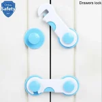 New 1pc Cabinet Door Drawers Refrigerator Locks Protection from Children Baby Safety Plastic Security Lock(random color) - Image 4