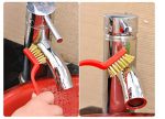 Gas Stove Cleaning Wire Brush Kitchen Tool Metal Fiber Brush â€“ Set of 3 Brush - Image 2