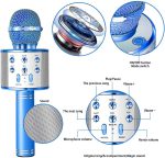 Bluetooth Handheld Karaoke Speaker Player Machine for Kids Adults Home KTV Party for Android/Iphone/Ipad/Pc (Random Color) - Image 4