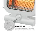 Electric Quartz stove Mini with 2 tubes-800W-2 power levels:   800W. Anti-tip, thermal protection - Image 2