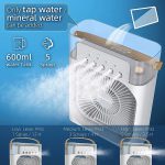 (10 inch big size ) 3 In 1 Air Humidifier Cooling Usb Fan Led Night Light Water Mist Fun Humidification Fan Spray Electric Fan ( random color) - Image 5