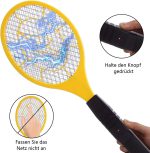 Electric Mosquito Killer Racket 2 In 1 LED Flash Light (Random Color) - Image 3